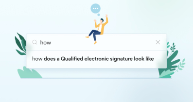 search bar with words How does a Qualified electronic signatures look like